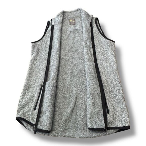 Old Navy Active Zip Up Vest Grey Sleeveless Zipped Pockets Activewear Women’s M - Picture 9 of 11